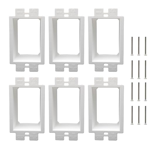 1-Gang Nonmetallic Outlet Box Extender, ETL Listed, 6 Pack | ETL Listed by AIRTAK
