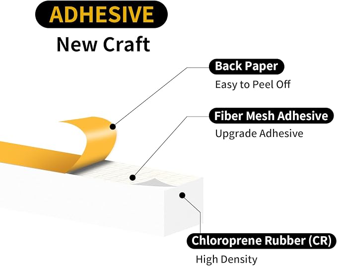 Weather Stripping, High Density CR, Strong Adhesive, 3/4 in x 3/4 in x 13Ft | - Image 3