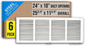 Fits 24x10 Duct Opening | Steel Return Air Grille by Handua | Vent Cover Grill by Handua