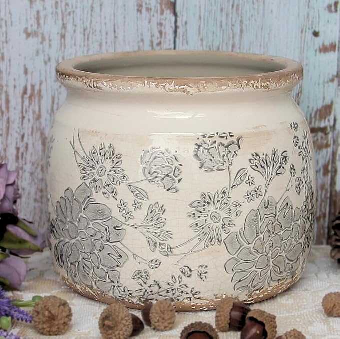 Modern Farmhouse Ceramic Planter & Vase - Image 7
