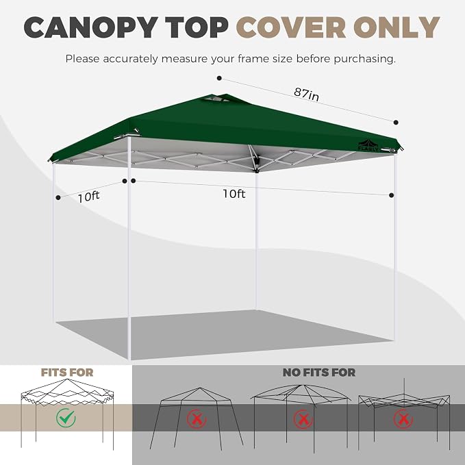 10x10ft Replacement Canopy Top - Image 2