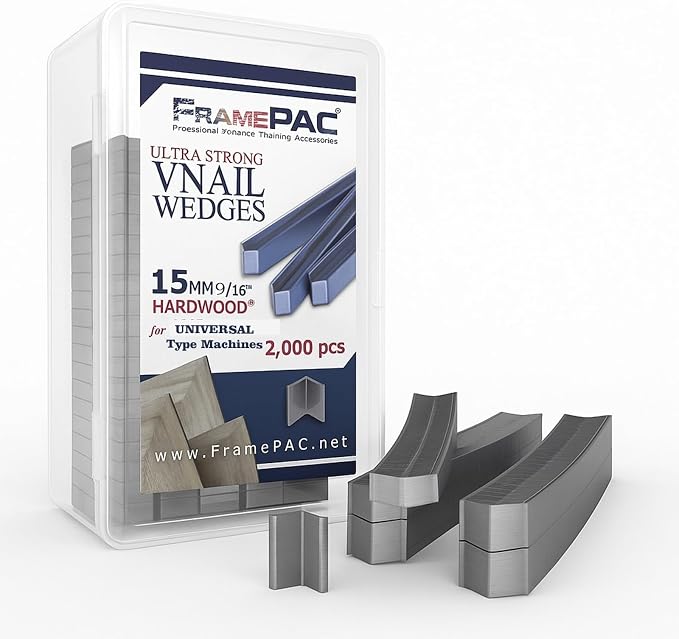 V Nails for Hardwood Picture Frames - 15mm - - Universal - Ultra Strong Vnail by FramePac