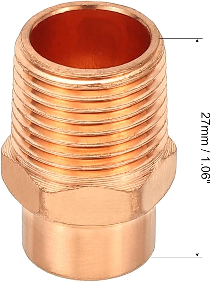 PATIKIL 3/8" Male Adapter Fitting - Image 2