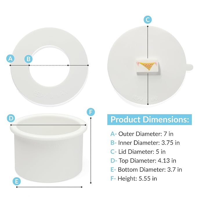 Reusable Non-Stick Silicone Wax Collars + Can + Lid - Image 8