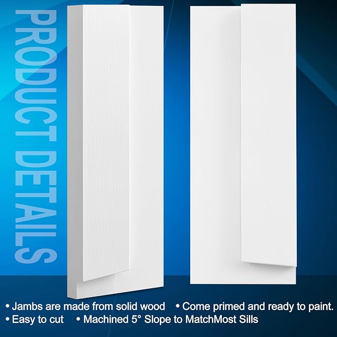 CroBlissful 1 Set 12 Inch L x 4-9/16 Inch W x 1-1/4 T Exterior Door Jamb Repair - Image 3