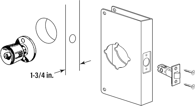 Prime-Line U 9552 Stainless Steel Lock and Door Reinforcement Plate - Image 5