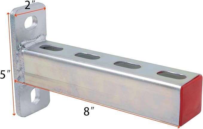 4 Pack Steel Shelf Bracket, 8 Inch Long, Versatile Display Bracket, Pipe Stands - Image 2