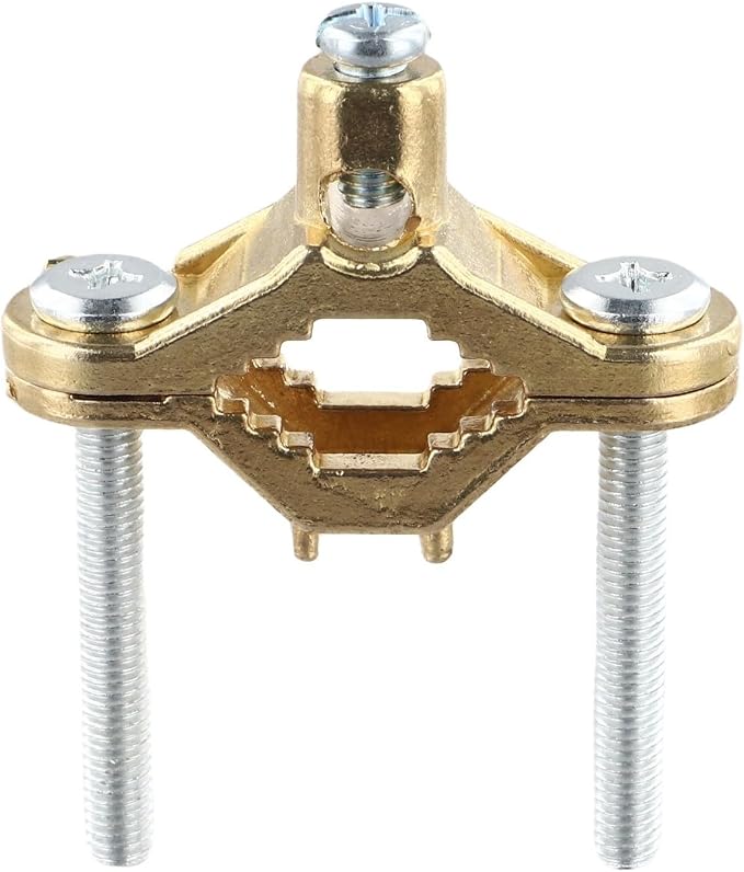 Copper Alloy Ground Clamp Set for Bonding to Water Pipe & Steel Conduit - Image 4