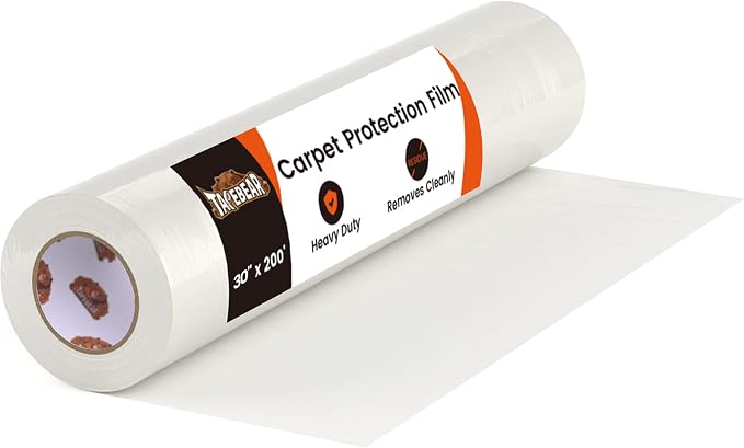 TAPEBEAR Carpet Protection Film 30" x 200' Carpet Cover 500 Sq.Ft by TAPEBEAR