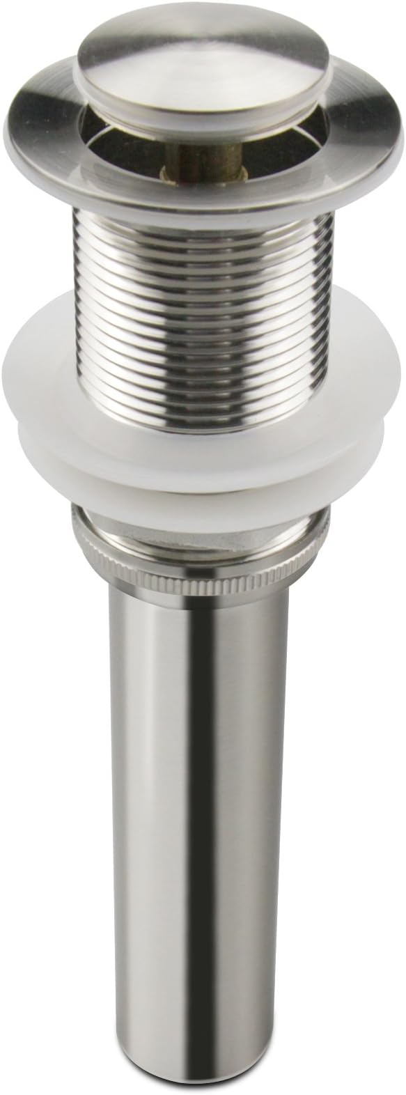 Bathroom Sink Pop Up Drain Without Overflow, Small Cap, Brushed Nickel by ALLWIN-HOUSEWARE