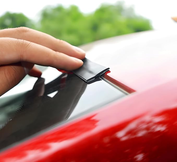 BESULEN 26 Ft Car Windshield Weather Stripping, 14mm+19mm As a Set | T Shape - Image 4