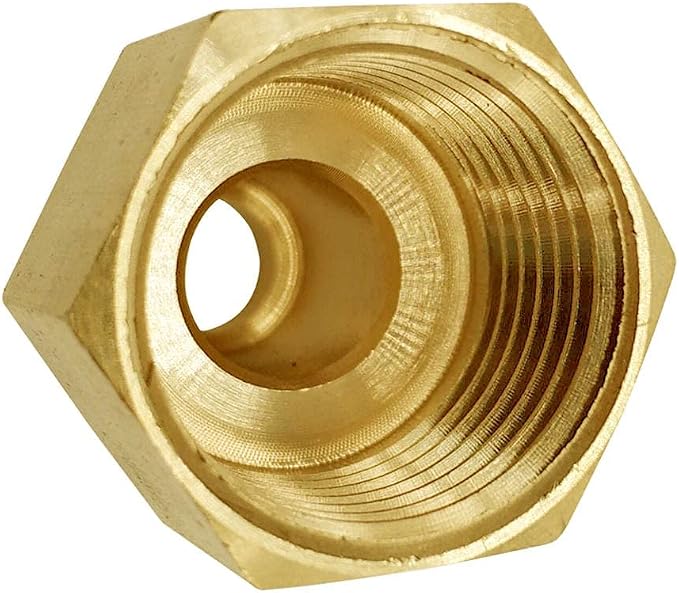 Brass Flare Tube Fitting Adapter 3/8" Male Flare x 1/2" NPT Female Reducer - Image 4