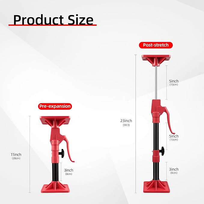 Cabinet Jack Support Pole, Telescopic Third Hand Tools - Image 2