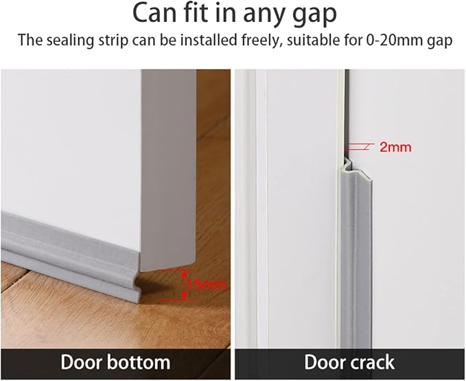 80IN Self Adhesive Window Gap Sealing Strip, Windproof Soundproof Weather - Image 4