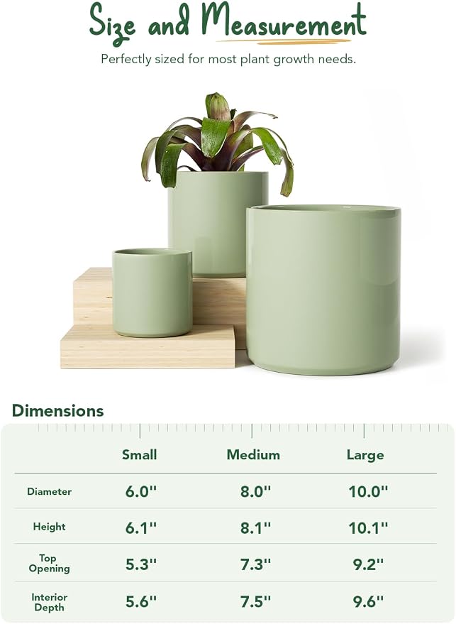 LE TAUCI 10+8+6 Inch Ceramic Pots - Image 5