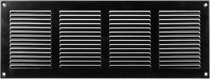 Repa Market Air Vent Cover 16x6 Inch Black Scratch Resistant Galvanized by RepaMarket