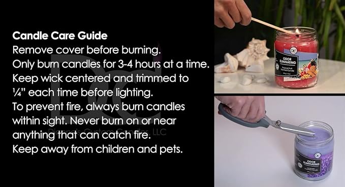 Fresh Linen Odor Eliminating Highly Fragranced Candle - Image 6