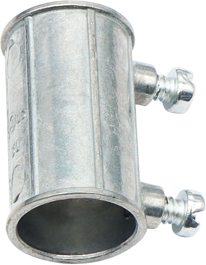 30 Pieces 1/2" EMT Set Screw Type Conduit Coupling, Metallic Die-Cast Conduits - Image 2