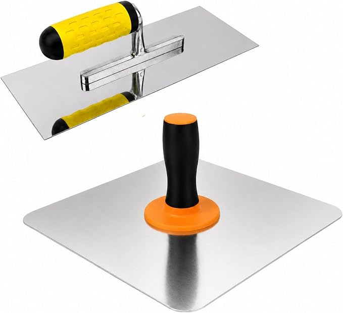 Drywall Hand Tool Kit, 11.8" Aluminum Plaster Hawk & 11.8" x 4.7" Stainless by Unknown