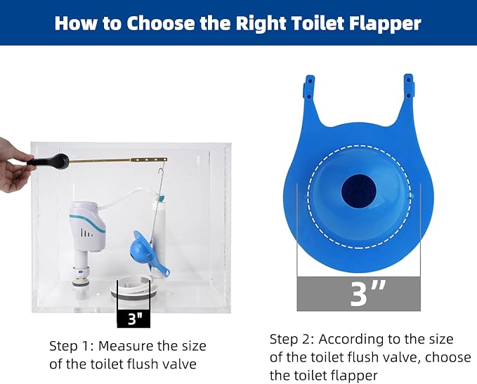2 Pack 3-Inch Toilet Flappers Compatible - Image 6