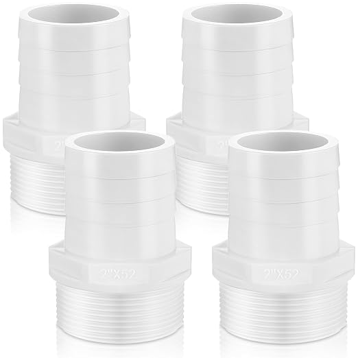 2 Pcs Pool PVC Tube Fitting Barbed Hose Fittings Adapter | Hose Fittings - Image 6