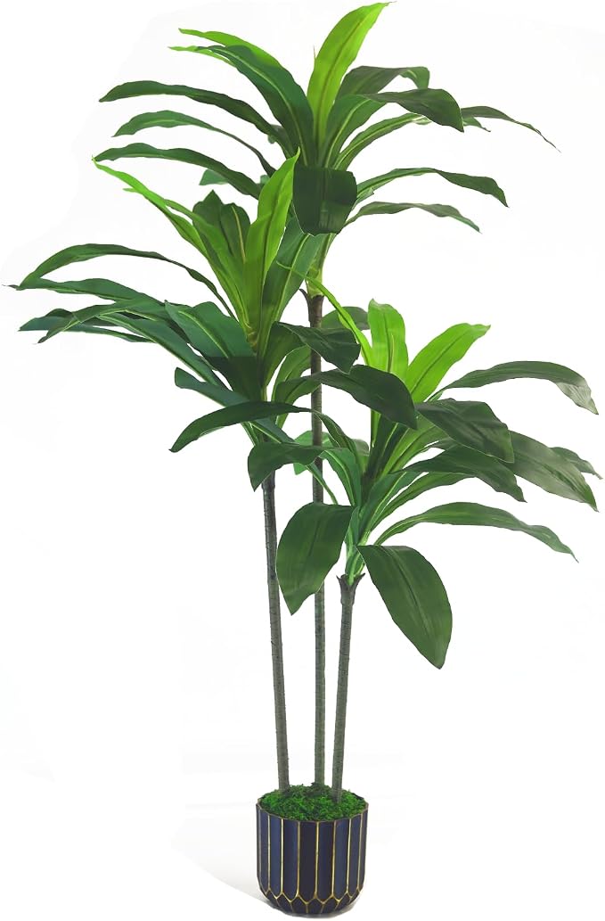 Artificial Plants Indoor - 4ft Artificial Dracaena Tree - Fake Tree Realistic - Image 8