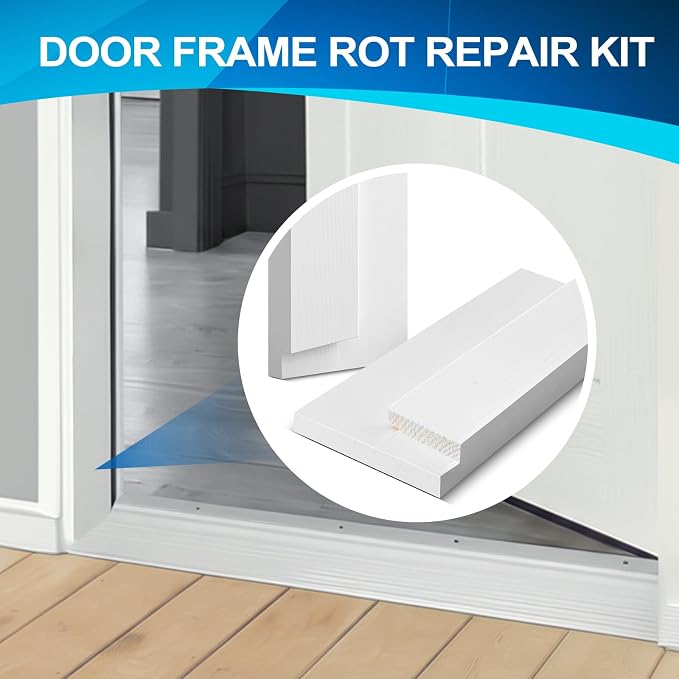 CroBlissful 1 Set 12 Inch L x 4-9/16 Inch W x 1-1/4 T Exterior Door Jamb Repair - Image 6