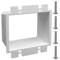 2-Gang BE2 Non-Metallic Electrical Power Outlet Box Extender | ETL Listed;Fire by XGGYA