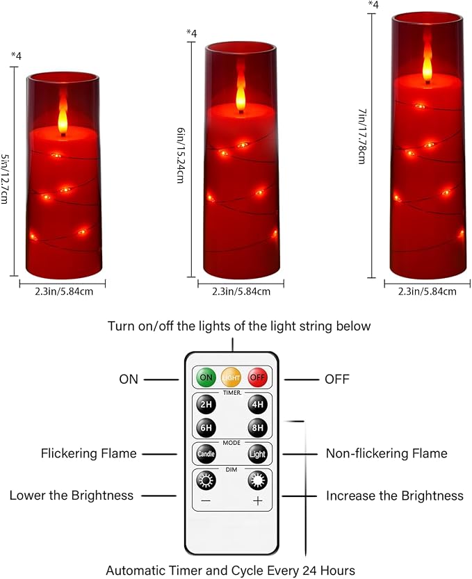 Sasigeiaa Flameless Candles - Image 3