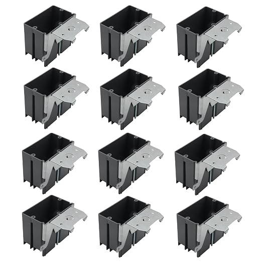1-Gang 21 cu in PVC Adjustable Electrical Box 12 Pcs ETL Listed | ETL Listed by YQSIYU