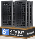 Howeall 4x10 Inches 6 Pack Heavy Duty Walkable Floor Register by Howeall