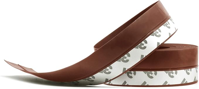 TAROSE Weather Stripping Door Seal, 33 Feet Long Brown | Shower Door Seal Strip by TAROSE