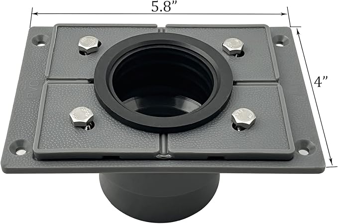 Neodrain 2 Inches Square PVC Shower Drain Base Kit | Include 2 Inches PVC - Image 4