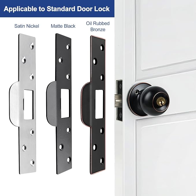 Extra-Long Door Strike Plate, Extended Length/Height - Image 6