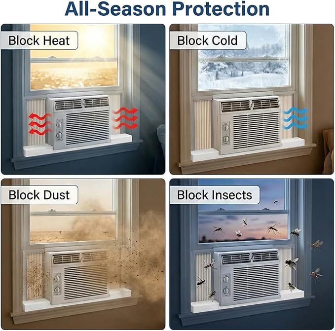 Foam Block for U-Shaped Window Air Conditioners | AC Seal Kit - Image 4