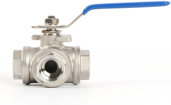 U.S. Solid 1/2" 3 Way Ball Valve - Image 3