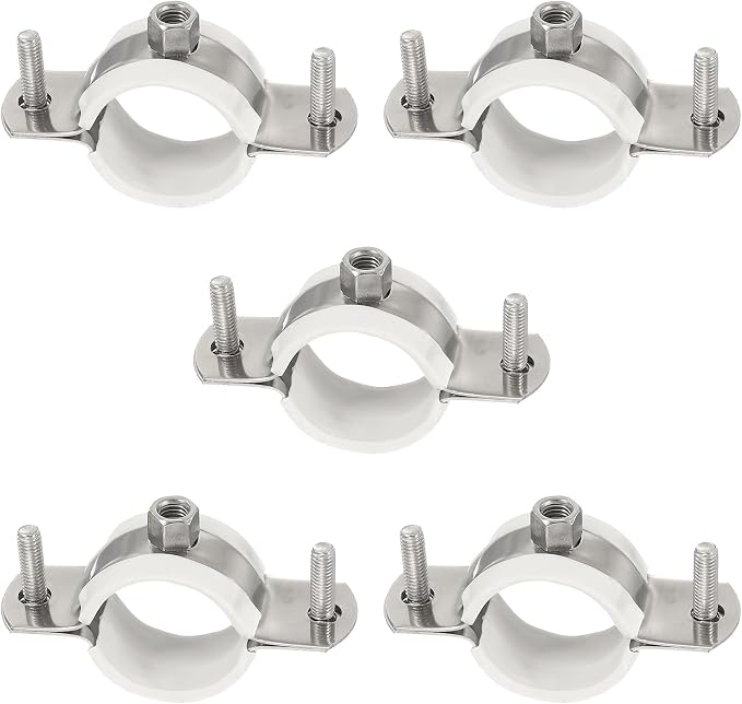 HARFINGTON 5pcs 201 Stainless Steel 1.2-1.3"/30-32mm Split Ring Pipe Hanger by HARFINGTON
