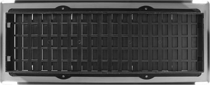 Decor Grates AJH412-NKL Oriental Floor Register, 4x12 Inches, Brushed Nickel - Image 6
