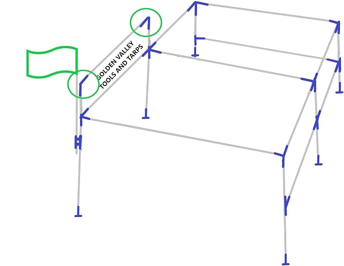 2pcs 1" 2 Way L Shaped Corner Canopy Fitting | Fits 1" EMT Pipe that has an - Image 2