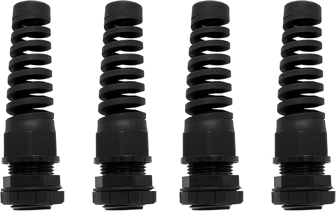 4Pcs NPT 1/2" Black Cable Gland | IP68 Waterproof, Nylon Joint, Adjustable - Image 5