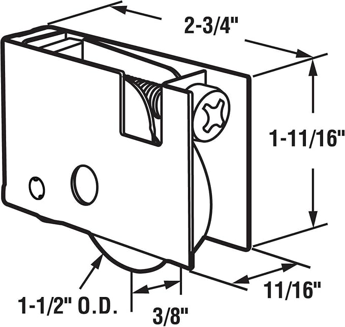 2 Pack Sliding Patio Door Roller Assembly Fits - Image 2