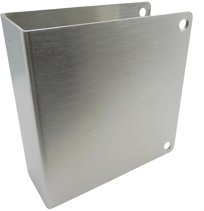1-3/4" Stainless Steel Door Reinforcement Plate MP9492, 2 Pack | Stainless - Image 4