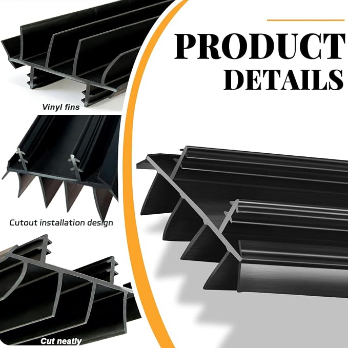 2Pcs 36" Long Door Bottom Replacement, Under Door Seal - Image 6