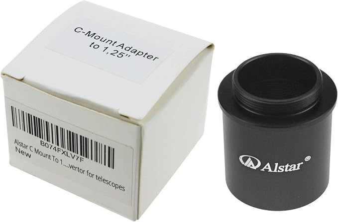 Alstar C Mount to 1.25 Inch Video Camera Barrel Adapter Astrophotography | - Image 7