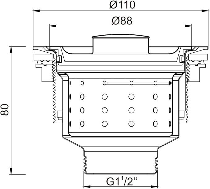 Kitchen Sink Drain Assembly, Stainless Steel Removable Deep Sink Strainer Basket - Image 7