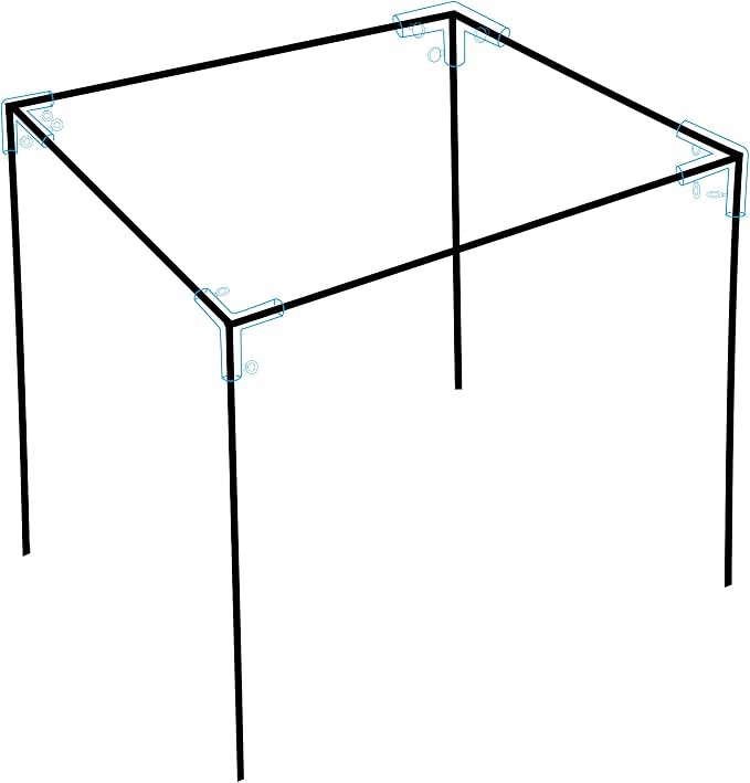Aoneky 3-Way 2 Inch Corner Canopy Fitting - Image 7