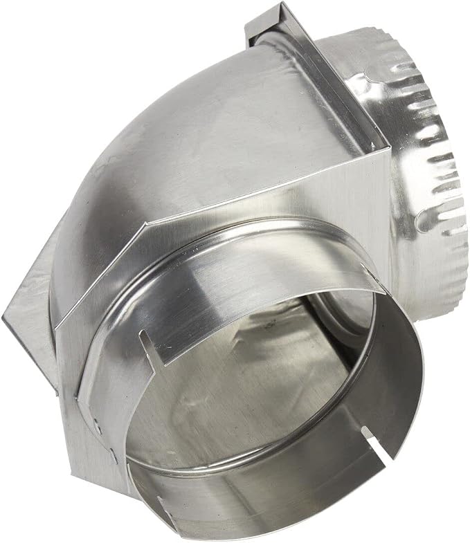 Whirlpool 4396006RW Genuine OEM Dryer Vent Elbow Connector, 90-Degree Close-Turn by Unknown