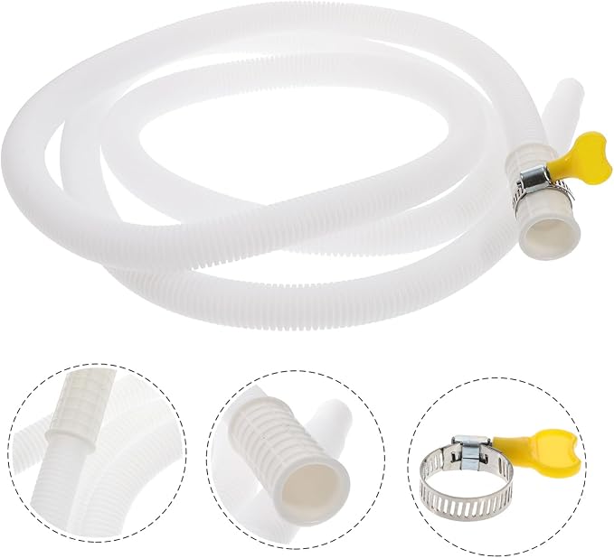 IMIKEYA 3pcs Washing Machine Drain Hose Extension Flexible Drainage Pipe - Image 2