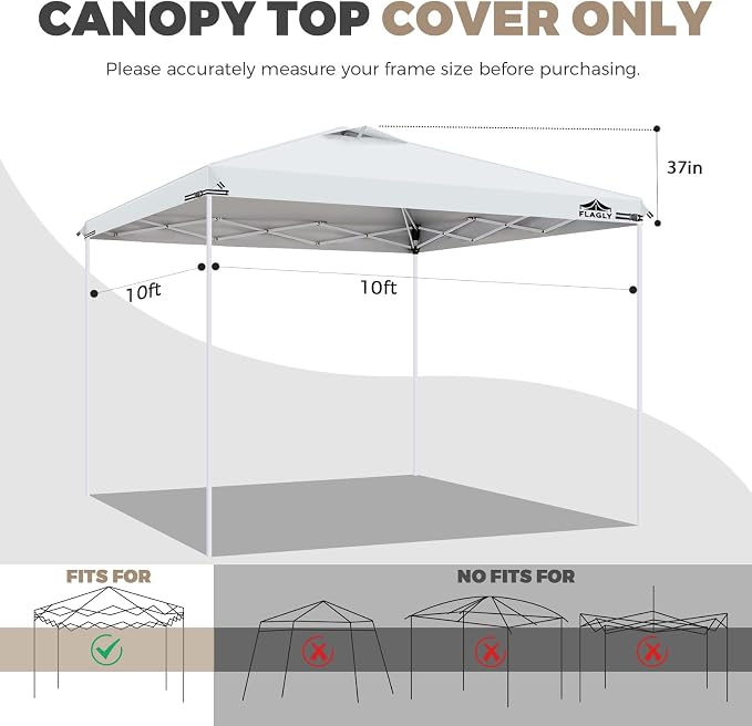 10x10ft Replacement Canopy Top - Image 2