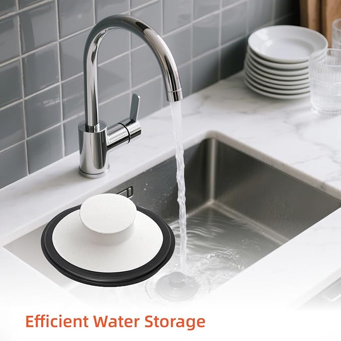 RQYEKDO 3.5" Sink Stopper White Fits InSinkErator Moen Waste Maid - Image 7
